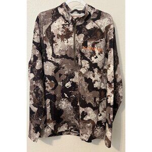 Nomad L Men's Camouflage Quarter-Zip Long Sleeve Shirt VEIL CAMO Hunting Outdoor